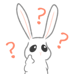 [LINEスタンプ] 白いうさぎさん まったりなお返事