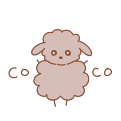 [LINEスタンプ] toypoodles:coco