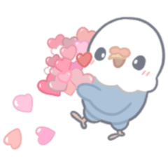 [LINEスタンプ] オタクっぽいインコちゃん