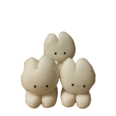 [LINEスタンプ] うさちゃんず3D