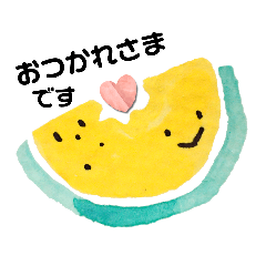 [LINEスタンプ] 水彩スイカちゃん 2