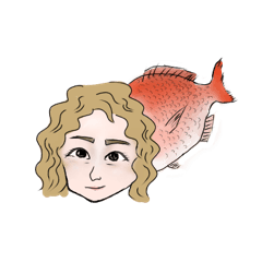 [LINEスタンプ] 魚屋の人魚