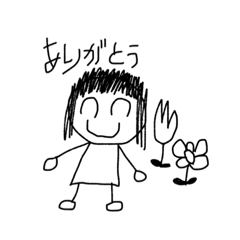 [LINEスタンプ] こどもおえかき風