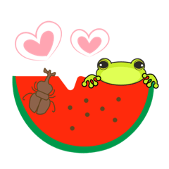 [LINEスタンプ] ケロポの夏スタンプ