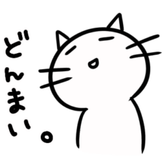 [LINEスタンプ] 聞き上手な猫-JP