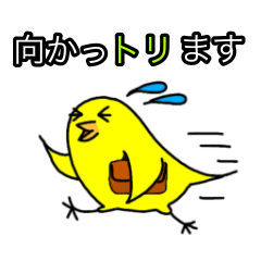 [LINEスタンプ] だじゃれを言っトリます