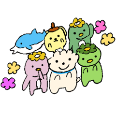 [LINEスタンプ] マルチーズとお友達のカッパ