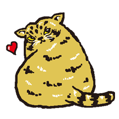 [LINEスタンプ] もふもふマヌルねこ 04