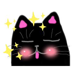 [LINEスタンプ] K の世界(6)黒猫いーじー