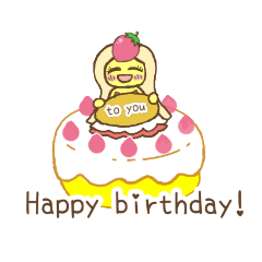 [LINEスタンプ] Princess Strawberry cake(英語Ver)