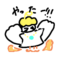 [LINEスタンプ] マイネームイズ…エンジェル！！！！！