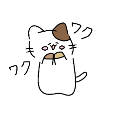 [LINEスタンプ] かわいい癒し三毛猫❤