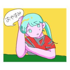 [LINEスタンプ] tシャツガールだよ