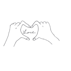 [LINEスタンプ] ハンドサインの落書きスタンプ