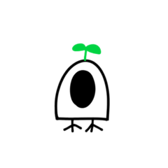 [LINEスタンプ] 双子葉類と単子葉類の虚無1