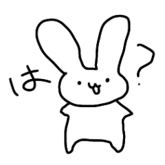 [LINEスタンプ] らくがきメンヘラうさぎちゃん