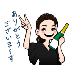 [LINEスタンプ] 赤坂いのべ