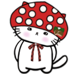 [LINEスタンプ] 白猫のアイちゃん 秋 敬語