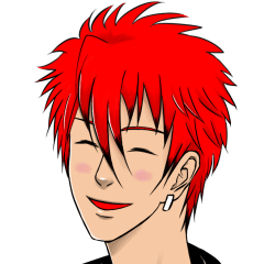 [LINEスタンプ] 赤髪男子redの毎日使えるスタンプの画像（メイン）