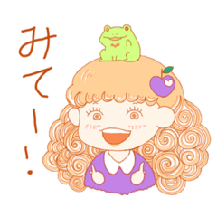 [LINEスタンプ] ふわほわちゃんスタンプ その2