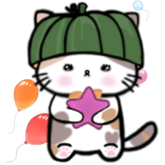 [LINEスタンプ] 三毛猫のまいちゃん かぼちゃ 秋 2