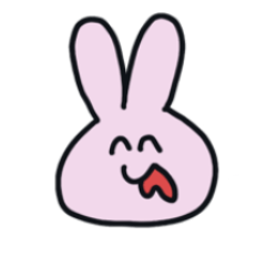 [LINEスタンプ] オタクなピンクのうさぎちゃん