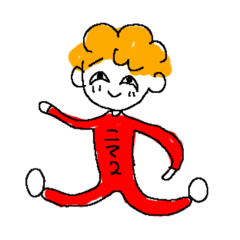 [LINEスタンプ] アフロなこてつ