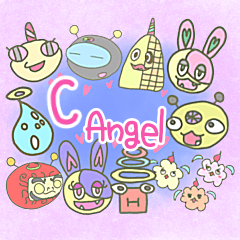 [LINEスタンプ] C Angel Family Sticker