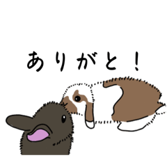 [LINEスタンプ] うさちゃん達。