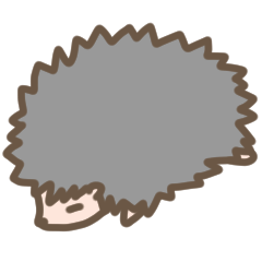 [LINEスタンプ] とても眠たいハリネズミ