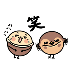 [LINEスタンプ] すずめカステラ