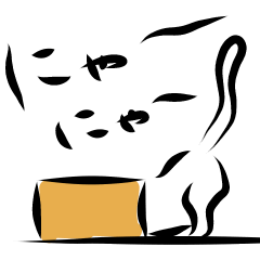 [LINEスタンプ] 白い福猫