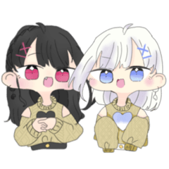 [LINEスタンプ] 日常的＆面白可愛い 女の子のスタンプ