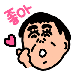 [LINEスタンプ] 【韓国語ver.】表情で伝える人(日本語訳無)