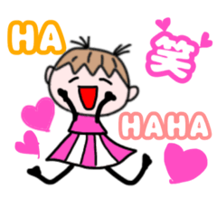 [LINEスタンプ] 女の子とくまさんの可愛いスタンプ❤️