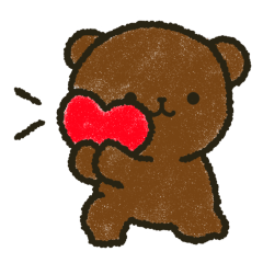 [LINEスタンプ] ヒグマの大雑把な絵