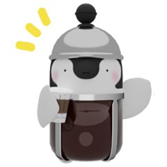 [LINEスタンプ] コーヒーペンギンの日常会話☕️