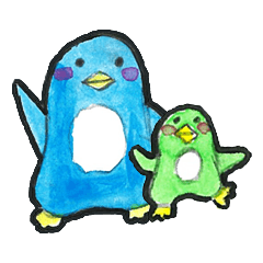 [LINEスタンプ] ペンペとギンペ ほんわか手描きペンギン