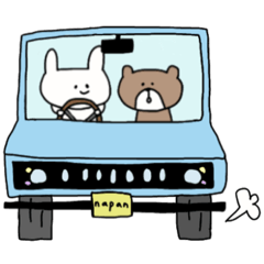 [LINEスタンプ] napanうさぎと仲間たちの日常