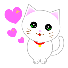 [LINEスタンプ] 可愛い猫の花ちゃんと力くん。楽しい夏❤