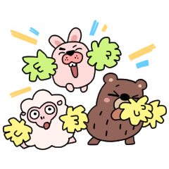 [LINEスタンプ] ポコタと仲間たちのゆるい日常