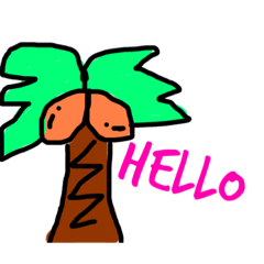 [LINEスタンプ] 手描きaloha