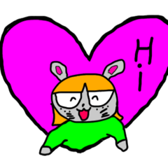 [LINEスタンプ] うさぎのウー子 日常