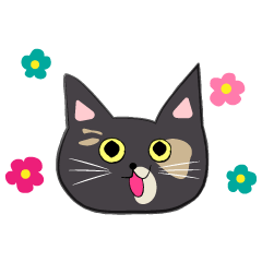 [LINEスタンプ] さび猫ミカの日常スタンプ