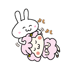 [LINEスタンプ] もっちりうさちゃん♡3