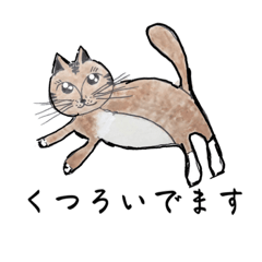 [LINEスタンプ] 日本の家ネコ