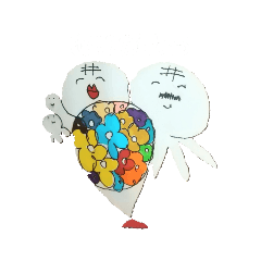 [LINEスタンプ] くらげ一家②