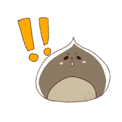 [LINEスタンプ] 秋のくだもの たれ目