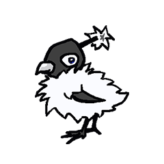 [LINEスタンプ] 侍カラスのキッド