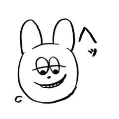 [LINEスタンプ] だるういうさぎちゃん